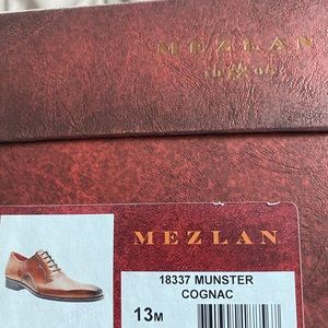 Mezlan MUNSTER Cognac. Size 13M